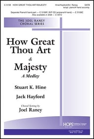 How Great Thou Art -&- Majesty SATB choral sheet music cover Thumbnail
